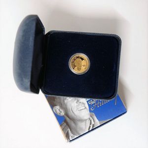 New Zealand 2008 Hillary $10 1/4oz gold coin, 7.777 gm.999 pure…