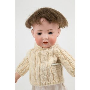 Bruno Schmidt character toddler doll, blue sleeping eyes,…