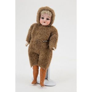 Schutzmeister & Quendt small doll, dark brown pupiless eyes on…