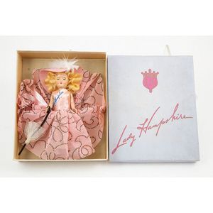 Boxed 'Lady Hampshire' All Hard Plastic Doll, original outfit…