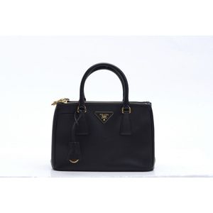 Prada 2018 Saffiano Lux Odette Bag - Black Crossbody Bags