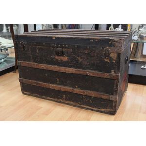 Large-Sized Antique 19th Century Louis Vuitton Steamer Trunk