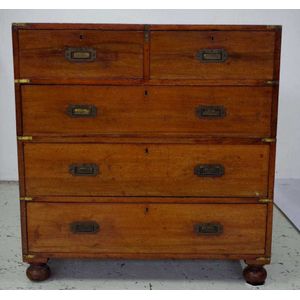 Antique campaign and military chest of drawers - price guide and values