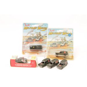 Six Fun Ho 60 Army Ambulance three mint in box, rest unboxed.