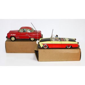 2 New Zealand (Lincoln Toys) tinplate friction cars, inc 2433…