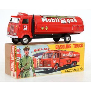 Nomura (Japan) friction powered tinplate 'Mobil Gas' Gasoline…