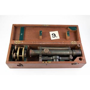 Victorian Troughton & Sims, London brass level, fitted in…