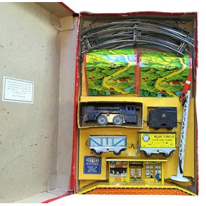 A British Railways freight train set by Mettoy, circa 1950s