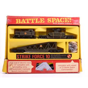 A Triang Hornby boxed RS16 Strike Force 10 Battle Space train…