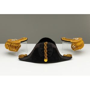 Antique Hobson & Sons naval bicorne hat and shoulder boards&hellip;