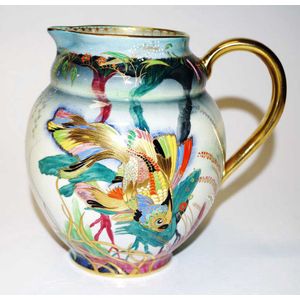 Rare Carlton ware 'River Fish' jug also known as 'Shabunkin'&hellip;