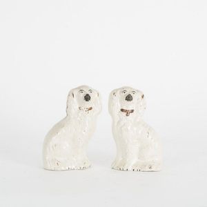 A pair of antique Staffordshire dogs, circa 1850. Made from&hellip;