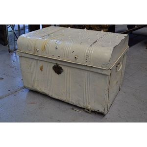 Vintage Mitchell 35MM Film Case Mini Trunk Steamer Trunk Chest Film Baggage