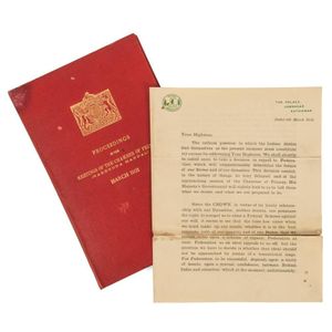 A Signed Letter From Ranjitsinhji to King George V - 6th March…