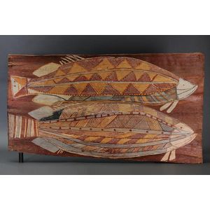 Yirawala (C.1905 ? 1976), Maraian white Barramundi, C.1965.…