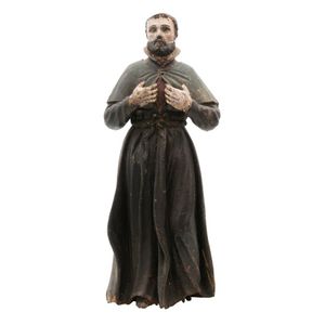 A large Italian polychrome figure of a Saint, 18th century,…