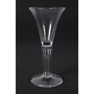 Georgian trumpet-shaped wine glass, c.1740 - British - Georgian - Glass