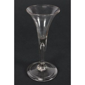 A Rare Hollow Stem English Wine Glass c1745 (item #1328838)