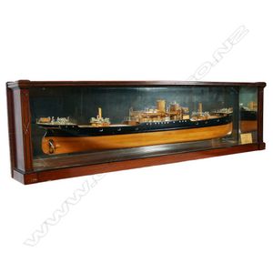 A New Zealand historic 1910 fine shipbuilder's presentation…