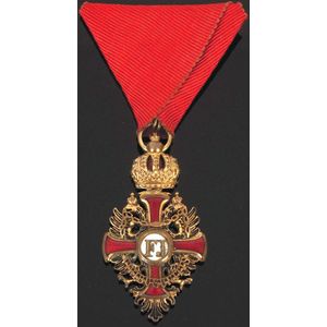 Order of Franz Joseph Knights Cross, enamel on gilded bronze…