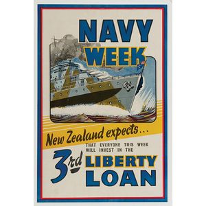 Navy Week, 3rd Liberty Loan, published New Zealand National…