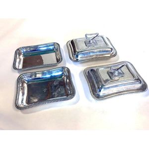 A pair of Sheffield plate vegetable dishes, English 19th…