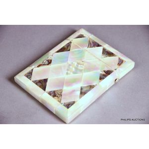 A Victorian Mother-of-Pearl and Abalone Visiting card case,…
