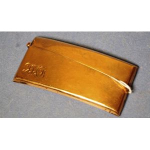 Australian 9ct rose gold card case C1880-1920, stamped 9ct, 41…