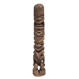 Pacific Islands Totem: Early 20th Century Carved Timber - S/E Asia ...