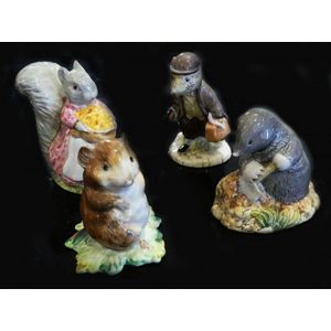 Four Beatrix Potter figurines 