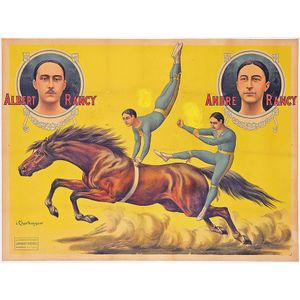 Louis Charbonnier (French 1874-1935) original circus poster…