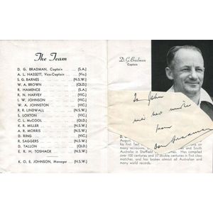 1948 Australian XI's English Tour, official P&O 32-page…