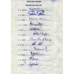 Indises at Headingley, June 1995 (Atherton, Capt.) with 12&hellip;