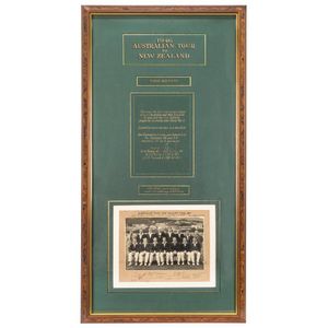 52 cm.Played at the Basin Reserve in Wellington, the single…
