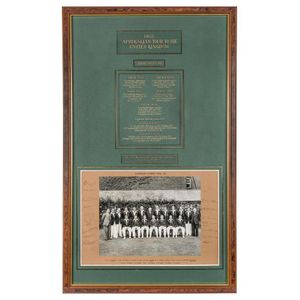 1953 Australian Tour to the United Kingdom attractively headed…