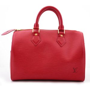 LOUIS VUITTON Epi Leather Red Speedy 30 Bag