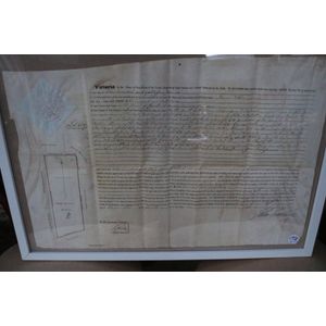 Van Diemans Land, Land Grant signed John Franklin, 640 acres to…
