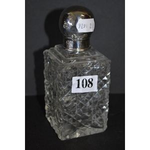 Silver Perfume Bottle with Elegant Top - Scent Bottles - Costume ...