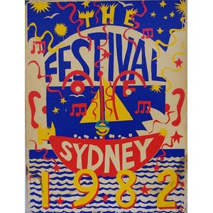 Martin Sharp poster Festival of Sydney 1982, mounted on board,…
