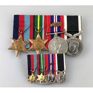 WWII Medal Group: 1939-45 Star, Pacific Star, War Medal, NZ Service ...