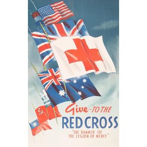 Wartime Poster: World War II propaganda poster 'Give to the Red…