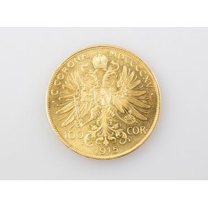 1915 100 Corona Franz-Joseph I Austria gold coin Re-Strike