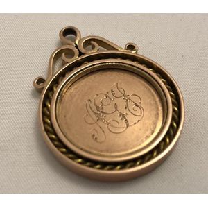 Australian 9ct gold cycling medallion, marked 9ct, of circular…
