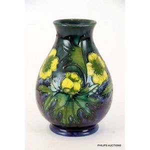 Moorcroft Buttercup Vase by Sally Tuffin (1990) - Moorcroft - Ceramics