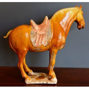 Tang Dynasty Glazed Pottery Horse with Oxford Authentication - Asian ...