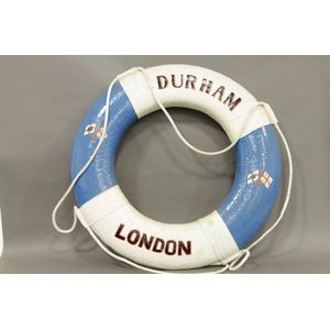A vintage ship's life preserver for NZS Co. Durham, London.…