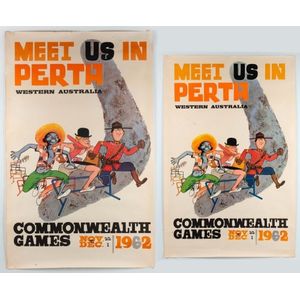 1962 Perth Games: 'Meet US in Perth' Official Posters - Prints ...