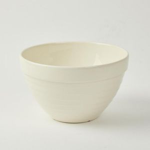 A large Crown Lynn beehive mixing bowl, made with a white glaze,&hellip;