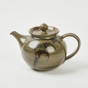 Stoneware Teapot, Creamer, and Sugar Bowl Set by P. Laird - New Zealand ...