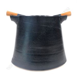 Chris weaver black glazed porcelain lidded potpourri/vase from&hellip;